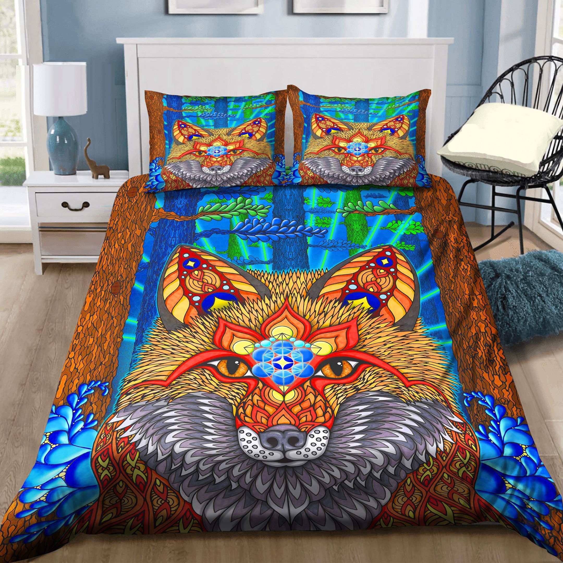 Fox Painting Bedding Set