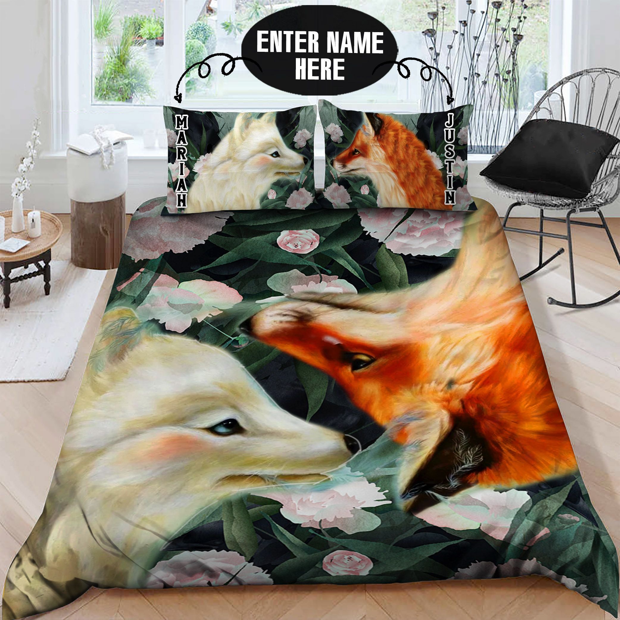Fox Personalized Bedding Set