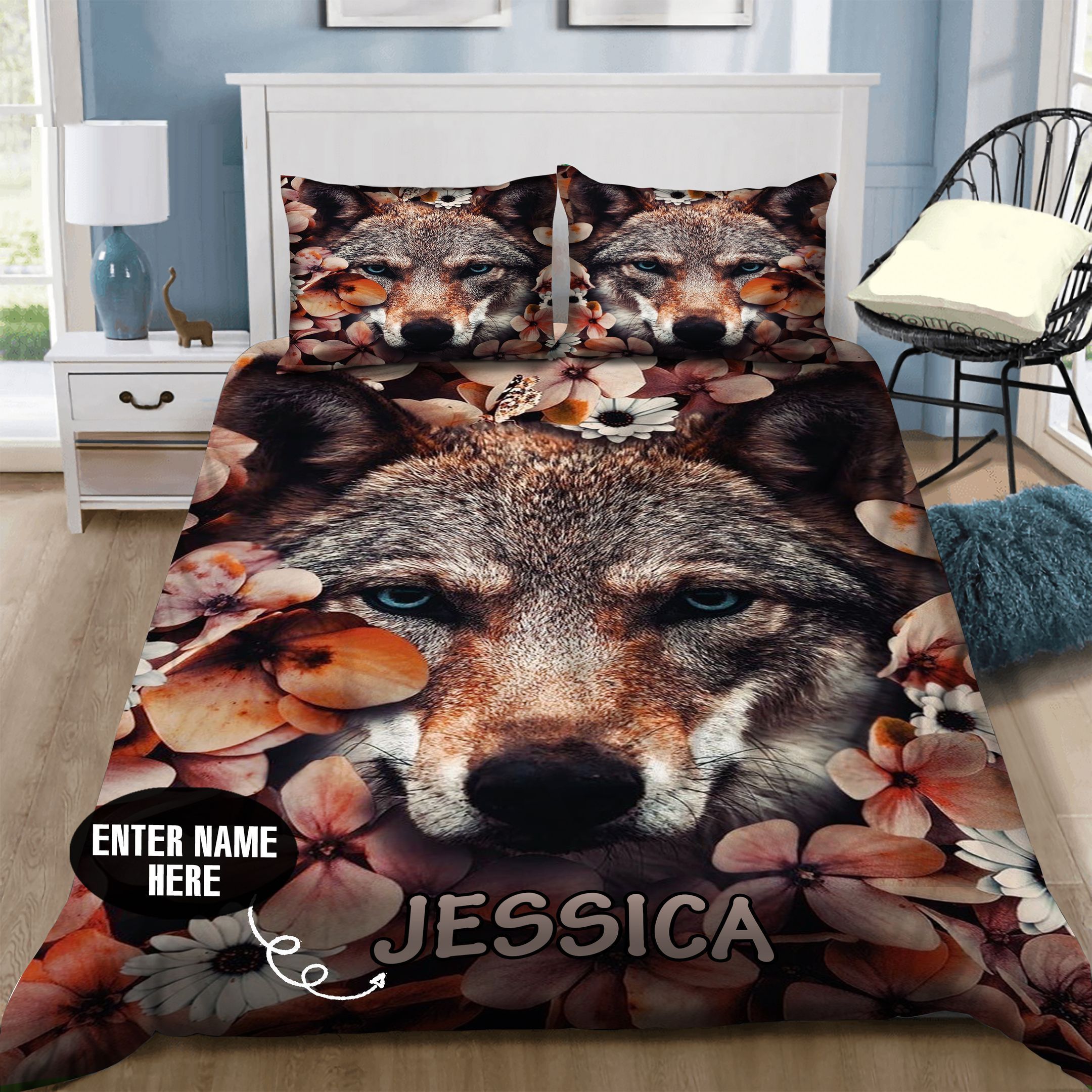 Fox Personalized Bedding Set