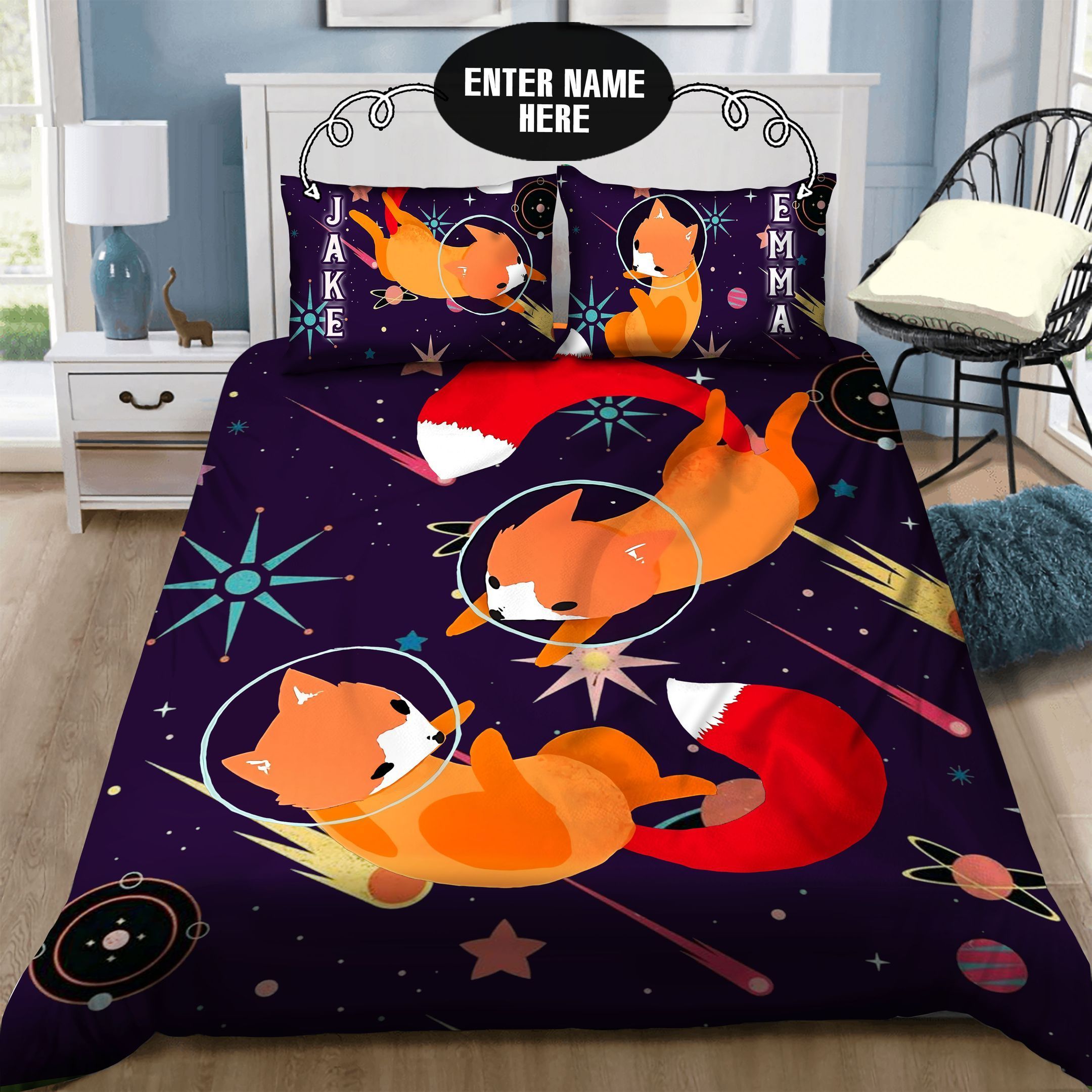 Fox Personalized Bedding Set