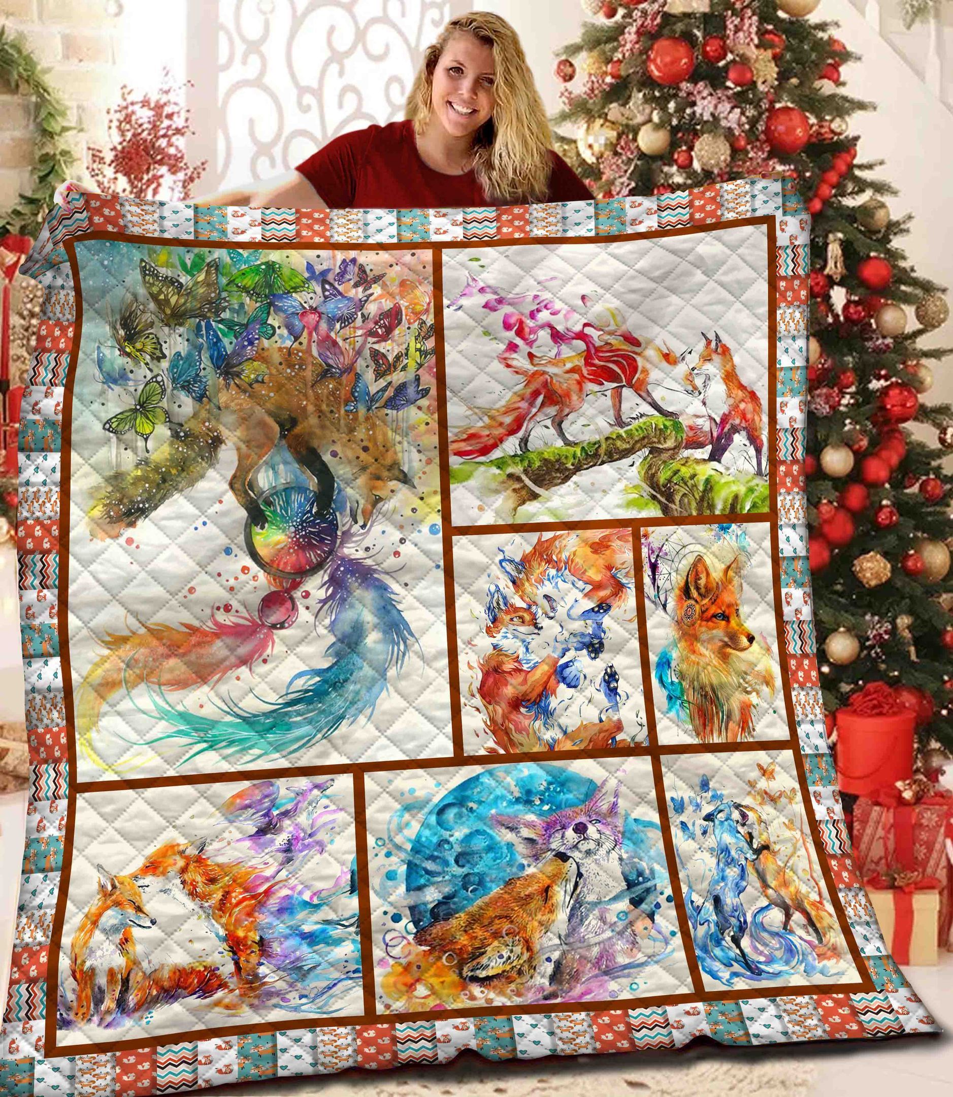 Fox Quilt Blanket BBB011130SM