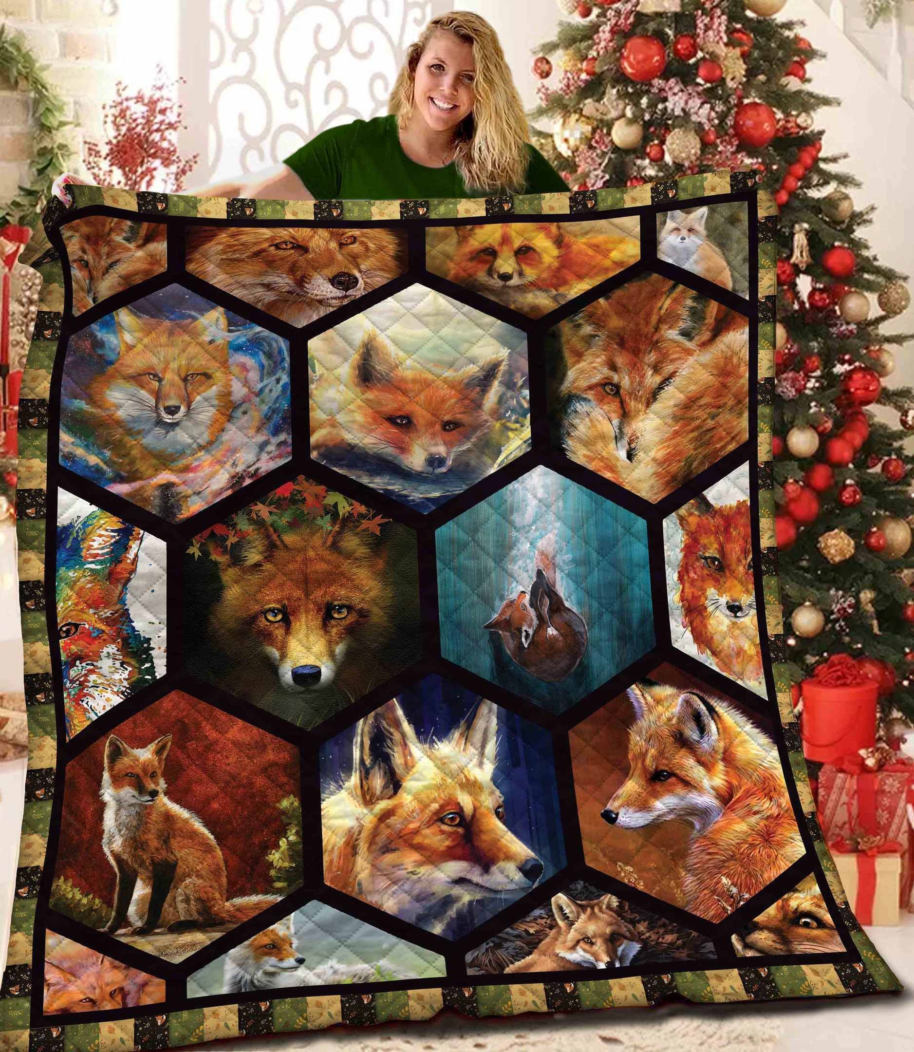 Fox Quilt Blanket BBB071108MH