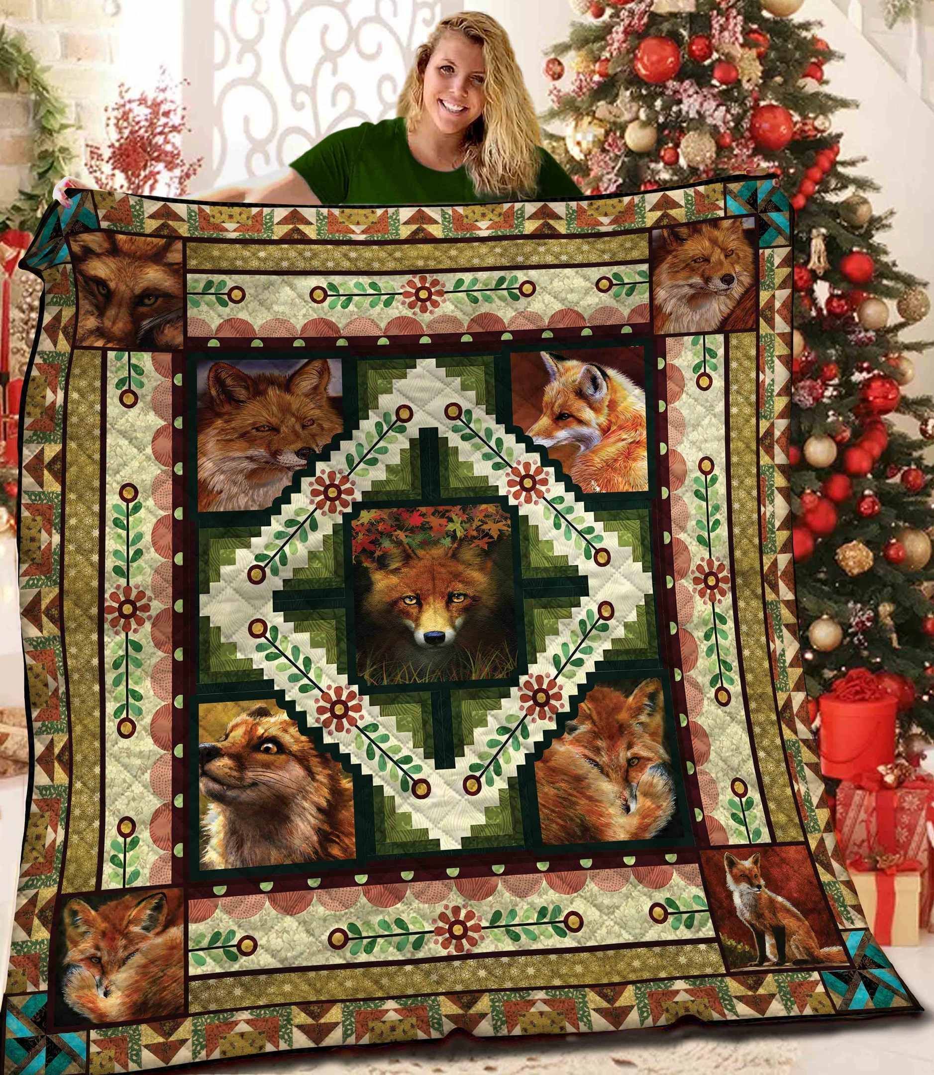 Fox Quilt Blanket BBB071109MH