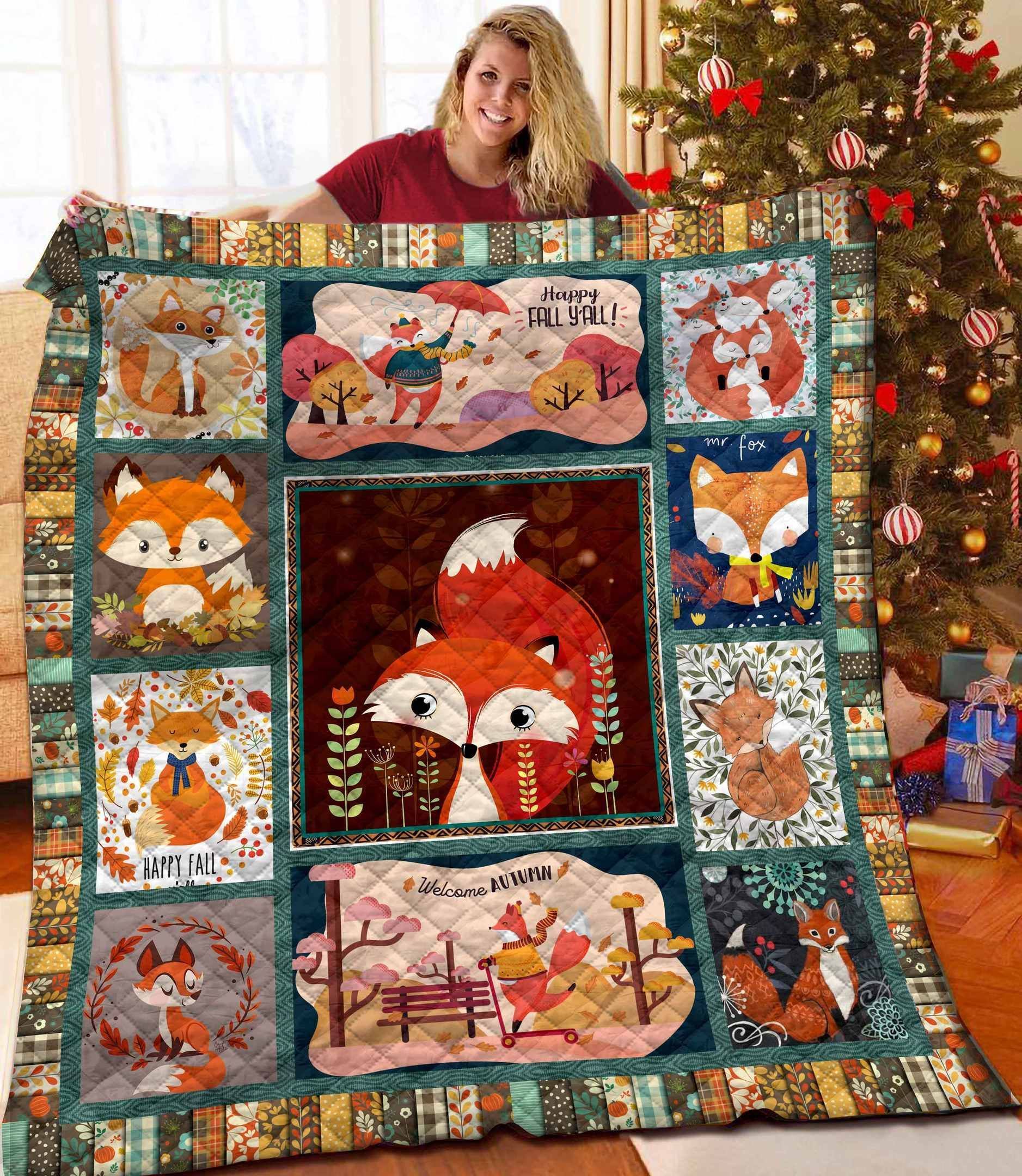 Fox Quilt Blanket BBB251032HT
