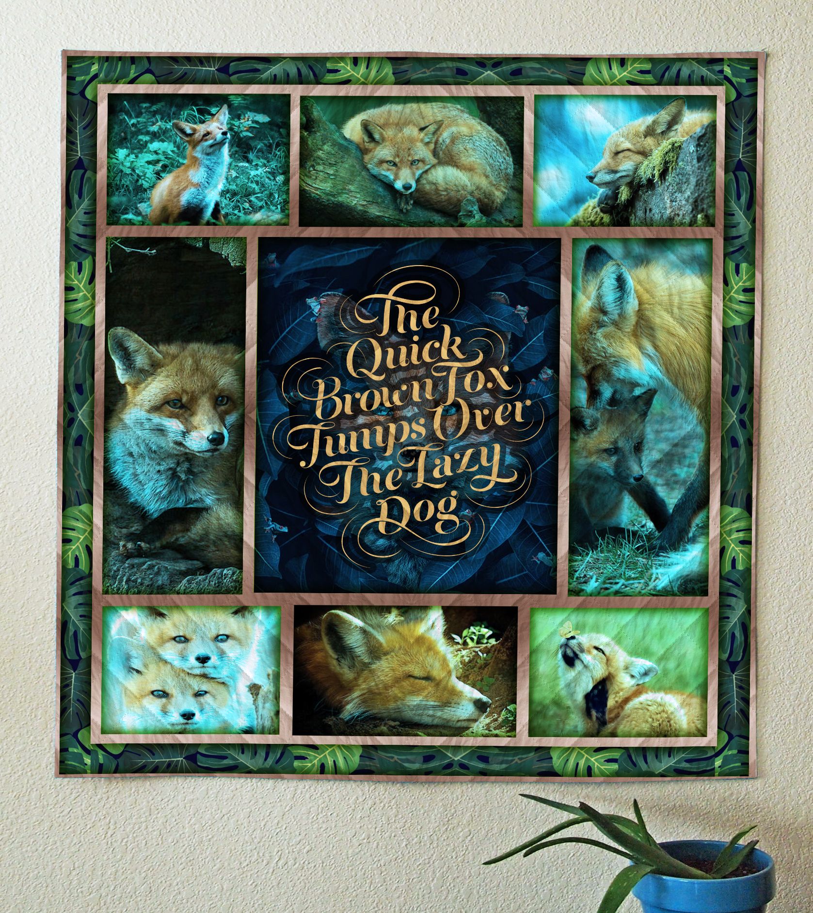 Fox Quilt Blanket C9B290503CT