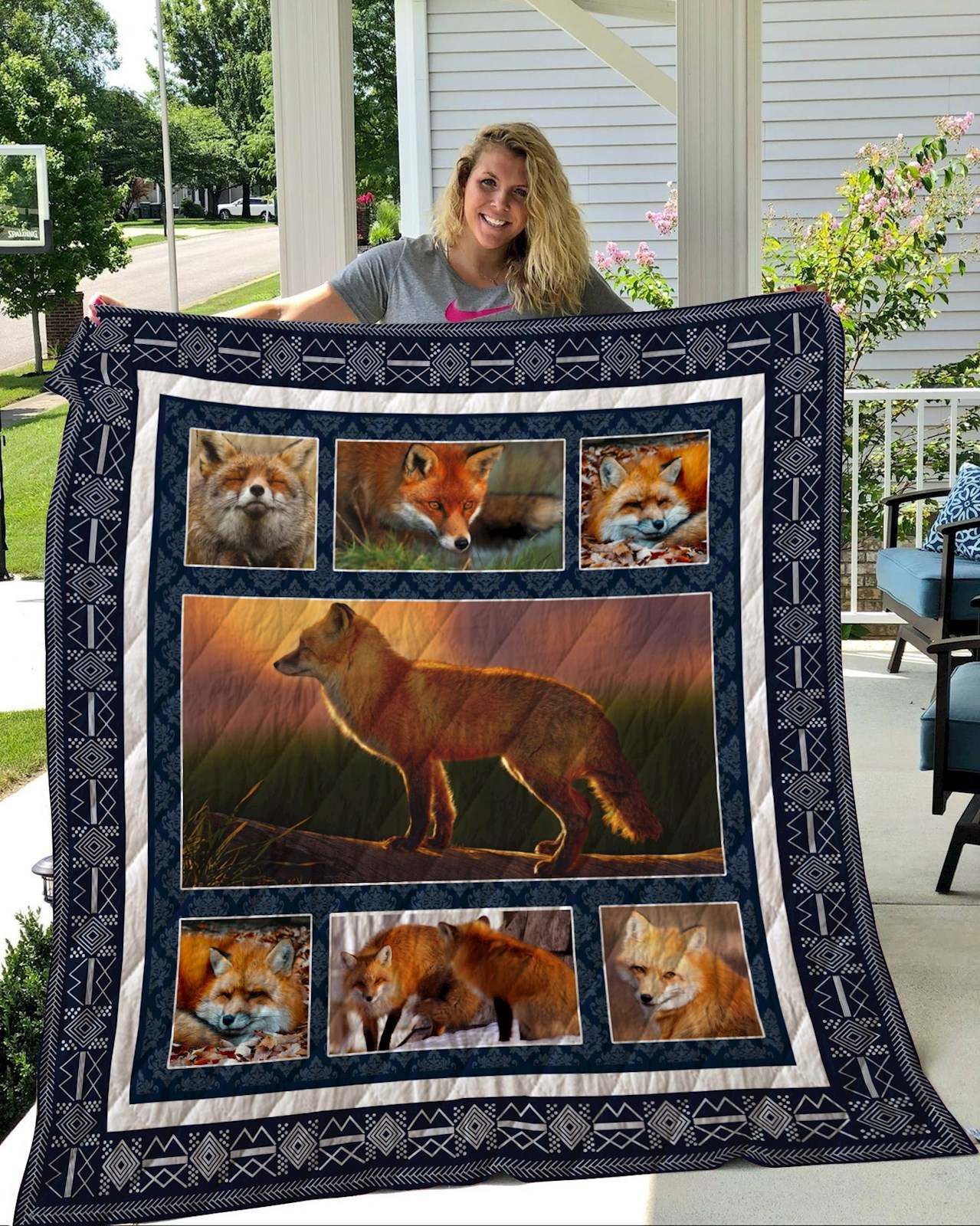 Fox Quilt Blanket DHC2911173VT