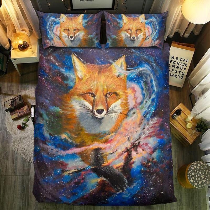 Fox Smile Colorful Bedding Set