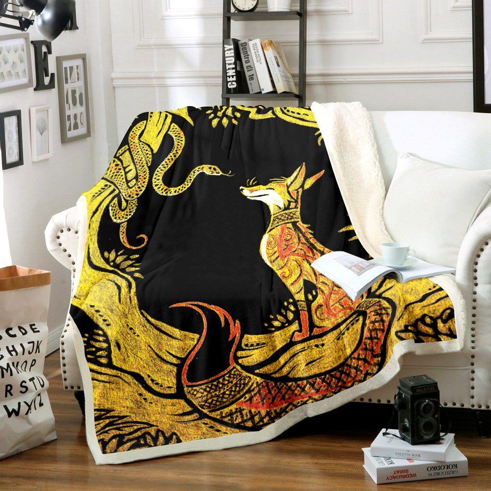 Fox Snake Sherpa Fleece