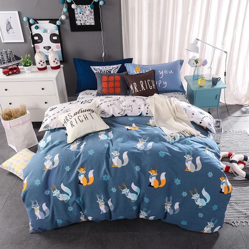 Fox Snowflakes Bedding Set