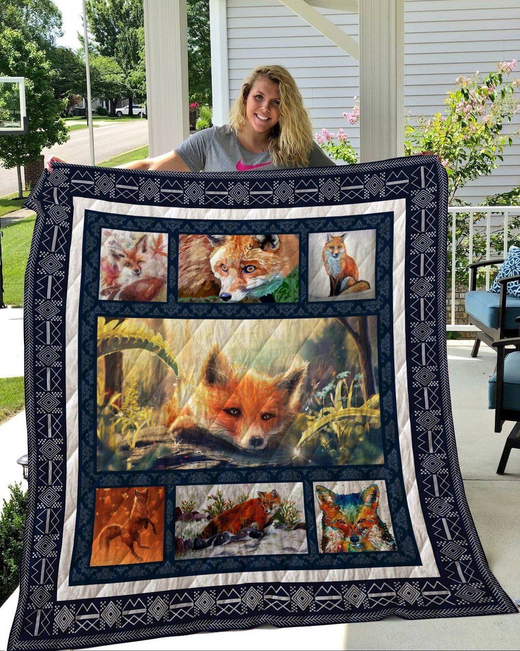 Fox So Close Yet So Far Quilt Blanket DHC020120444TD