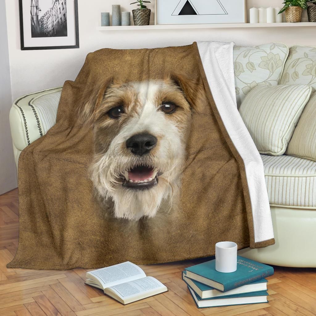 Fox Terrier Sherpa Fleece Blanket