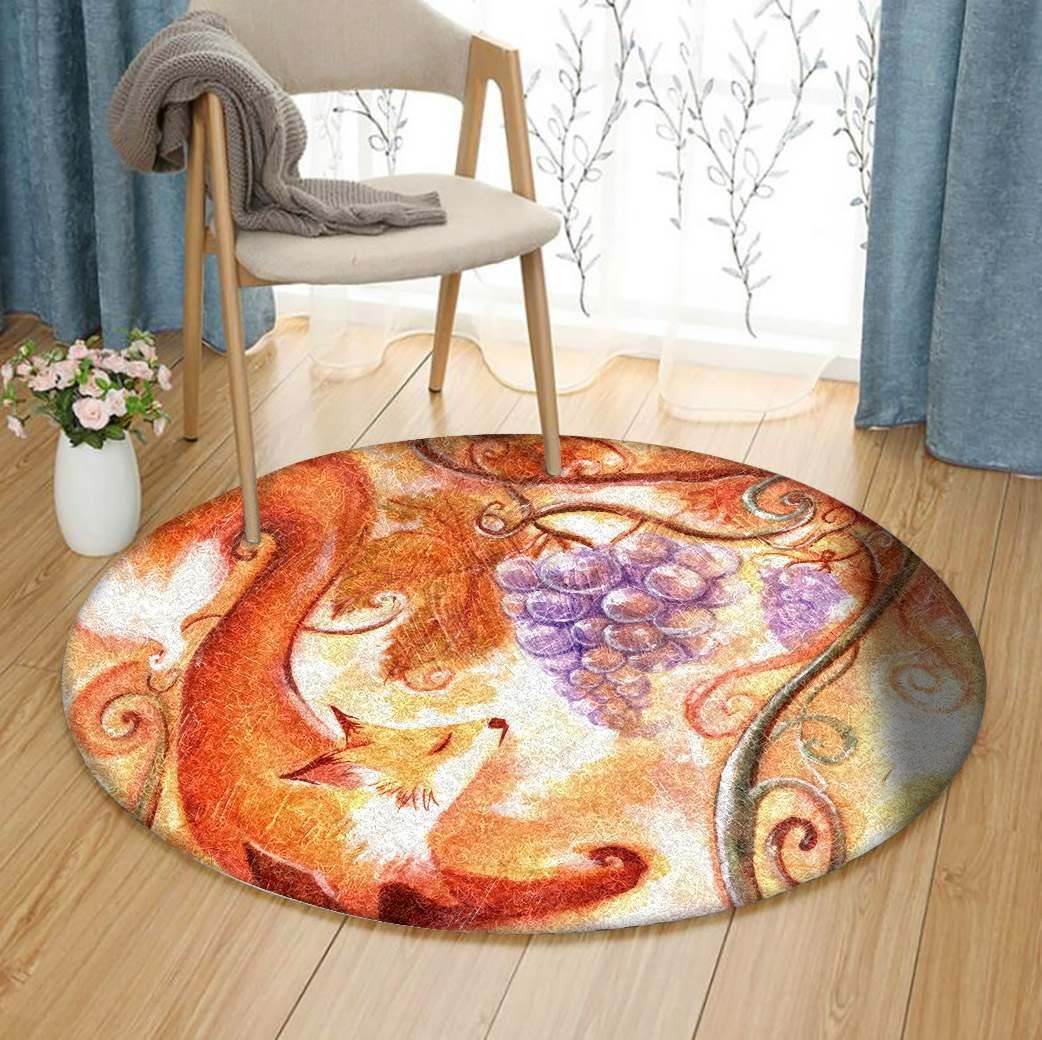 Fox Round Carpet