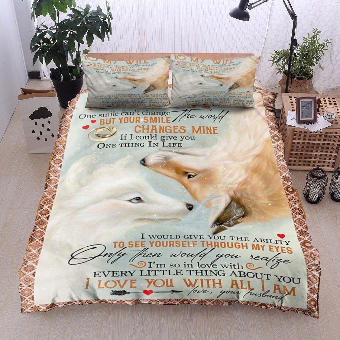Fox To My Wife Bedding Set