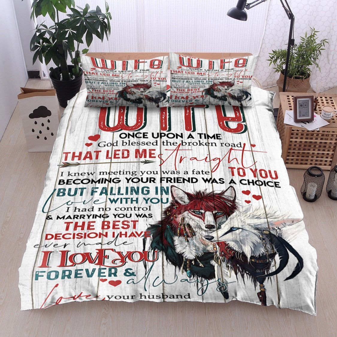 Fox To My Wife Bedding Set