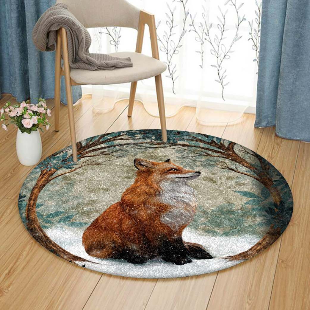 Fox Round Carpet