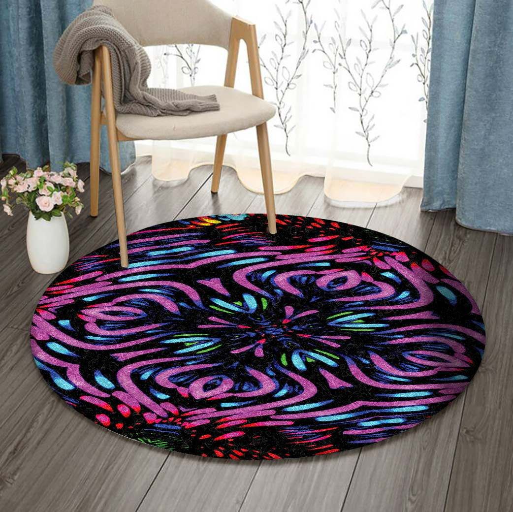 Fractal Art Round Carpet