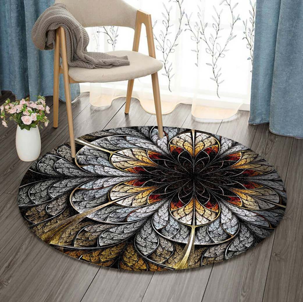 Fractal Art Round Carpet