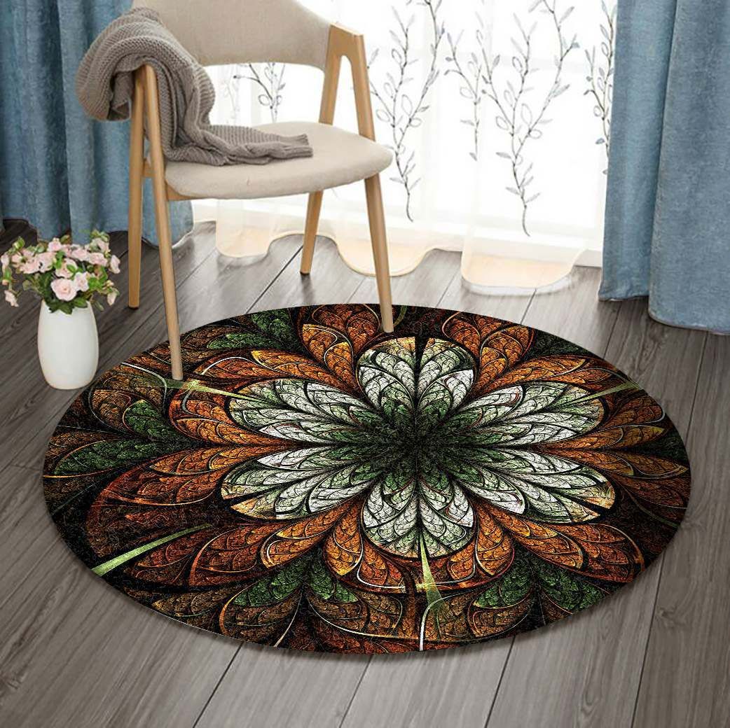 Fractal Art Round Carpet