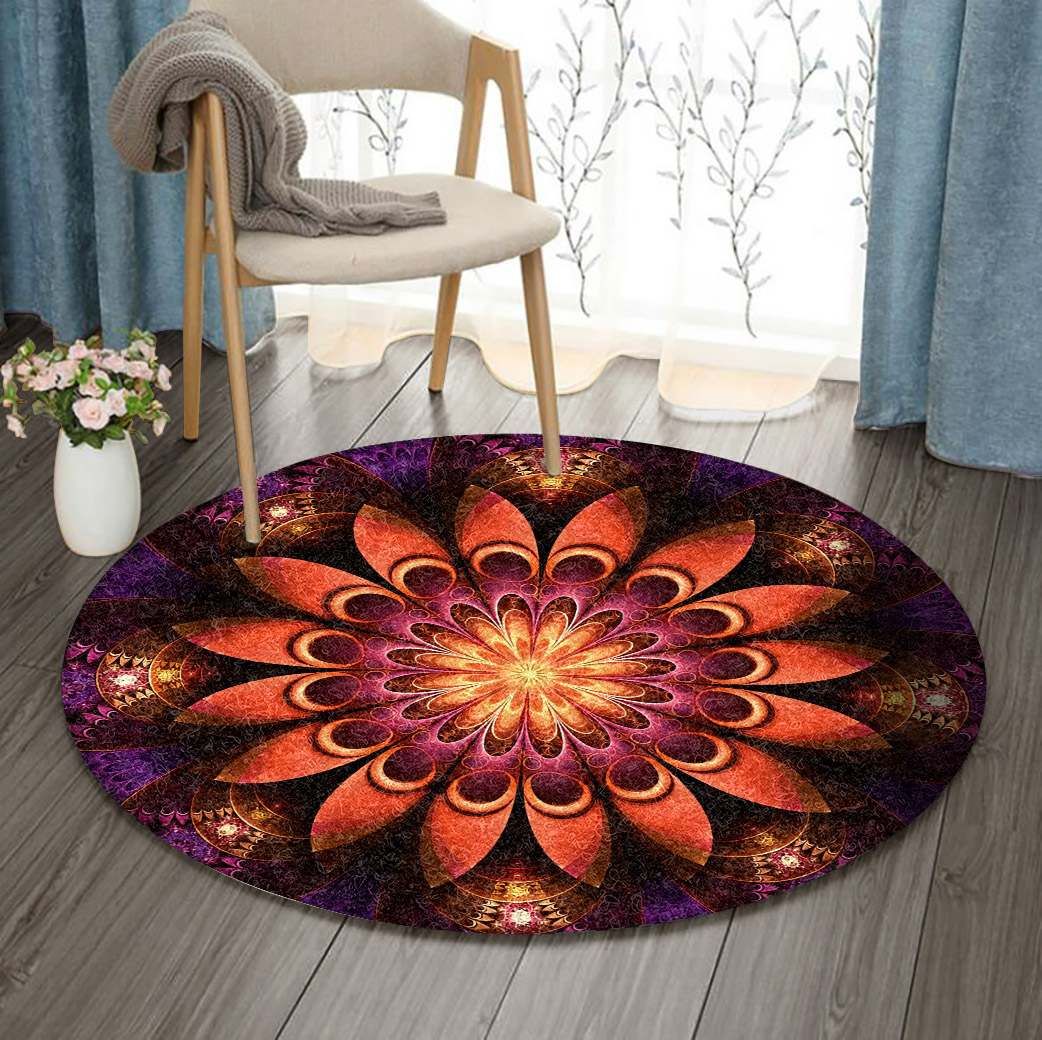 Fractal Art Round Carpet