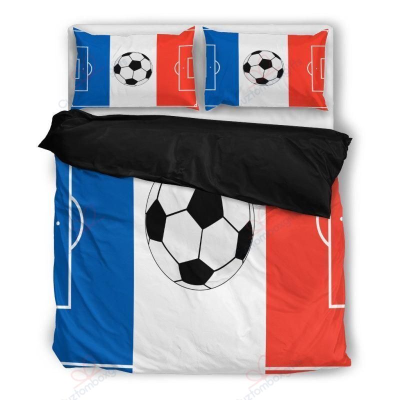 France Flag Soccer Field Bedding Set