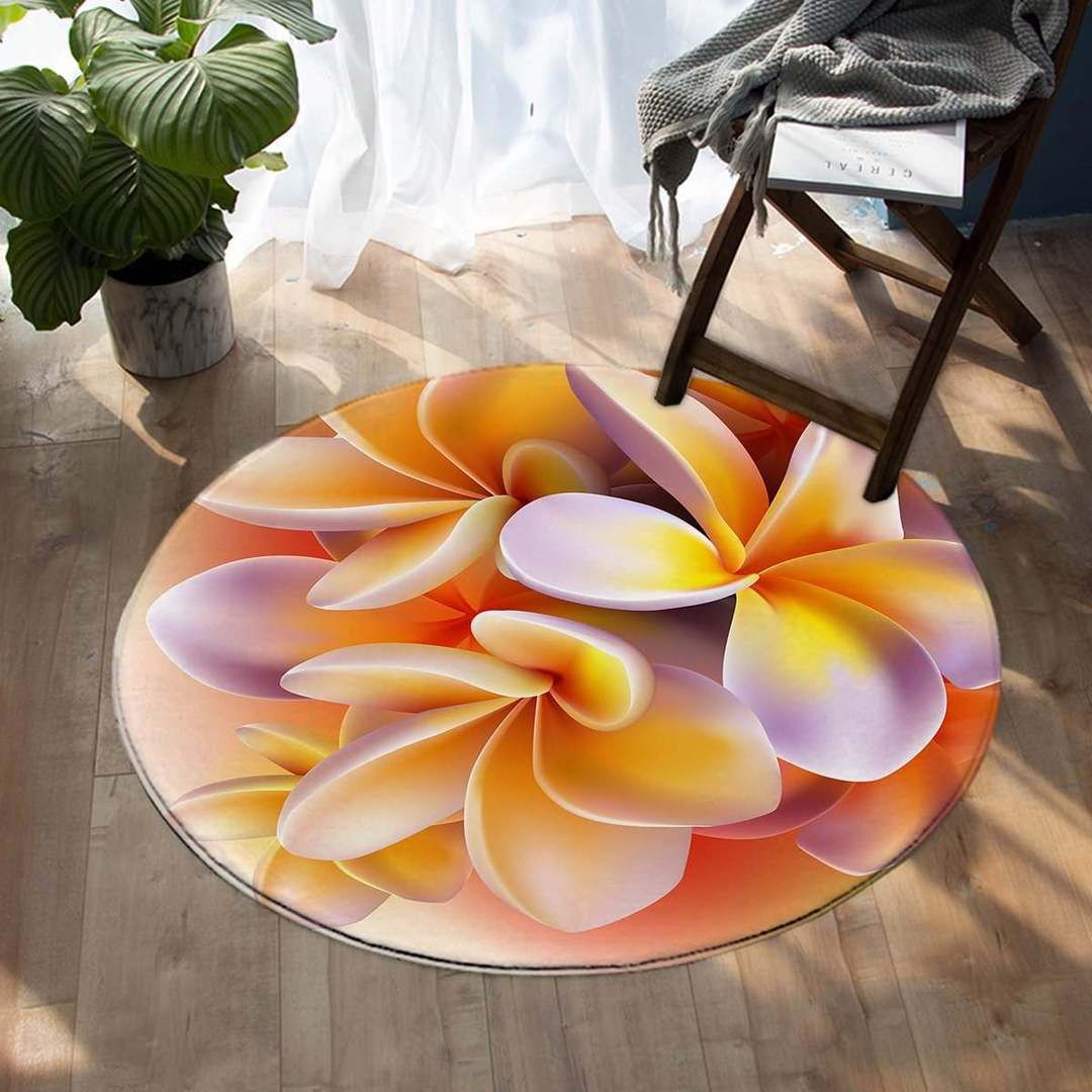 Frangipani Round Carpet