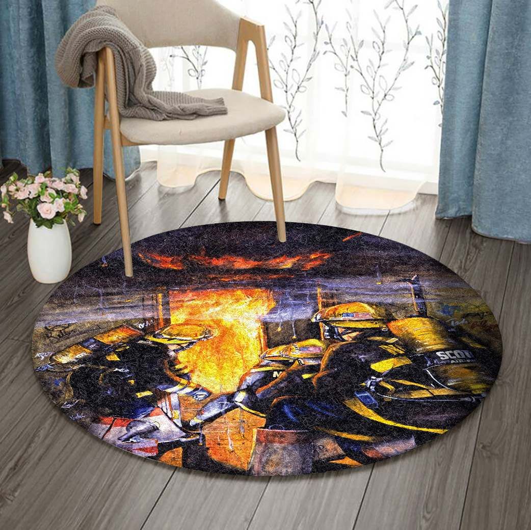 Free Fire Round Carpet