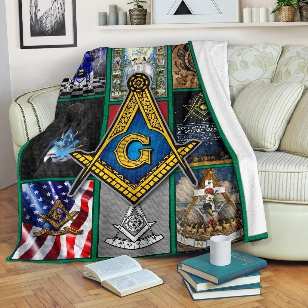 Freemason Sherpa Fleece Blanket