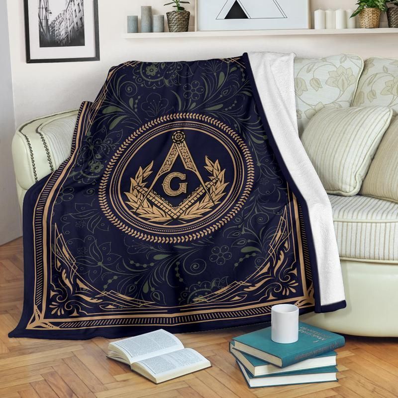 Freemason Sherpa Fleece Blanket