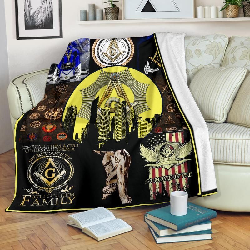 Freemason Sherpa Fleece Blanket