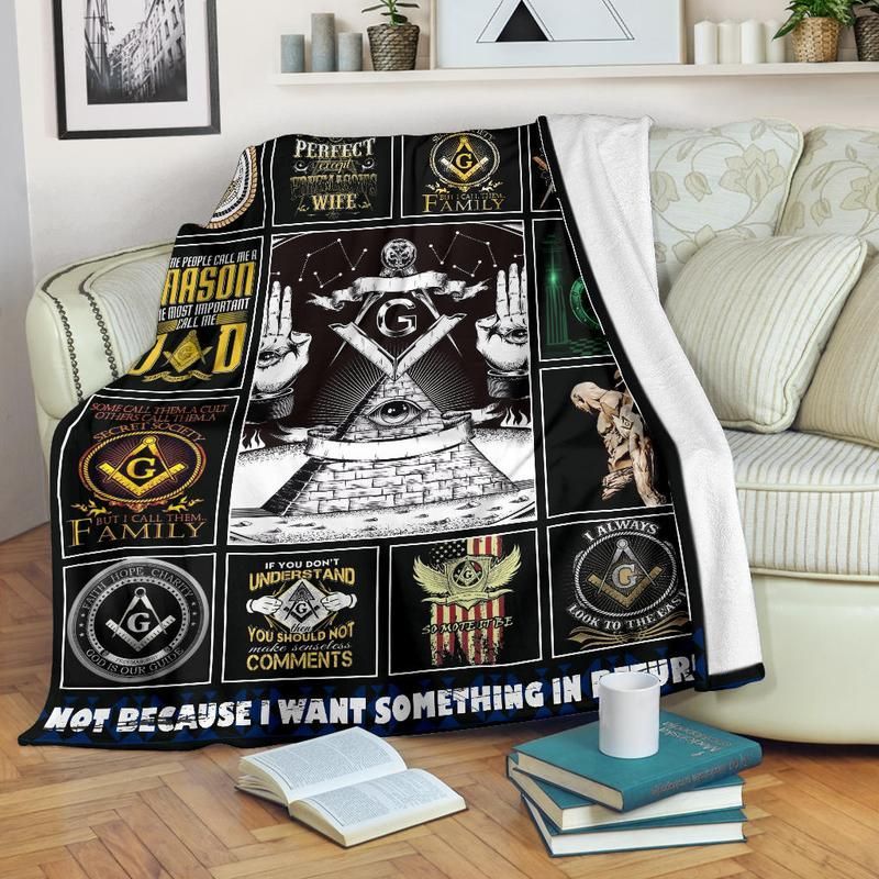 Freemason Sherpa Fleece Blanket