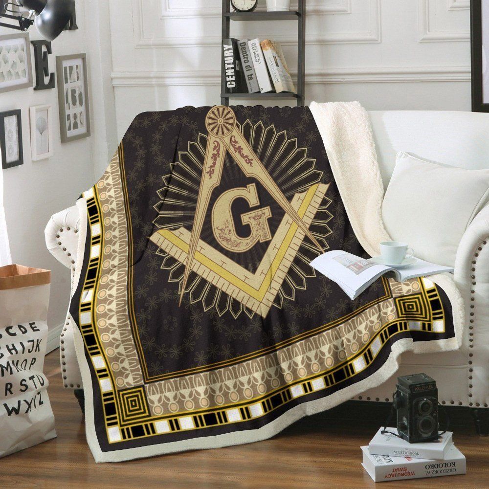 Freemason Sherpa Fleece Blanket