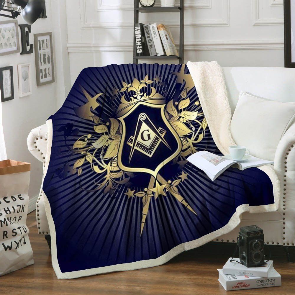Freemason Sherpa Fleece Blanket