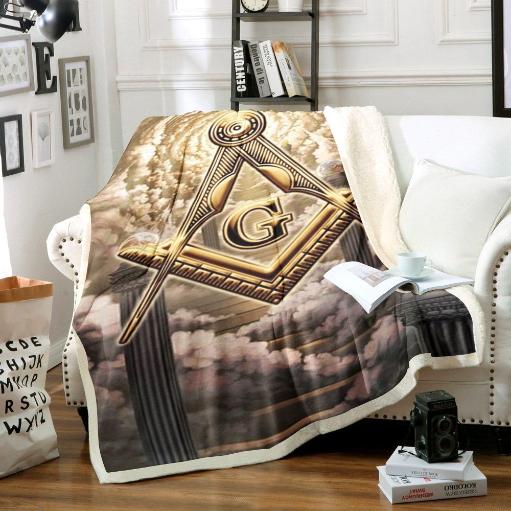 Freemason Sherpa Fleece Blanket