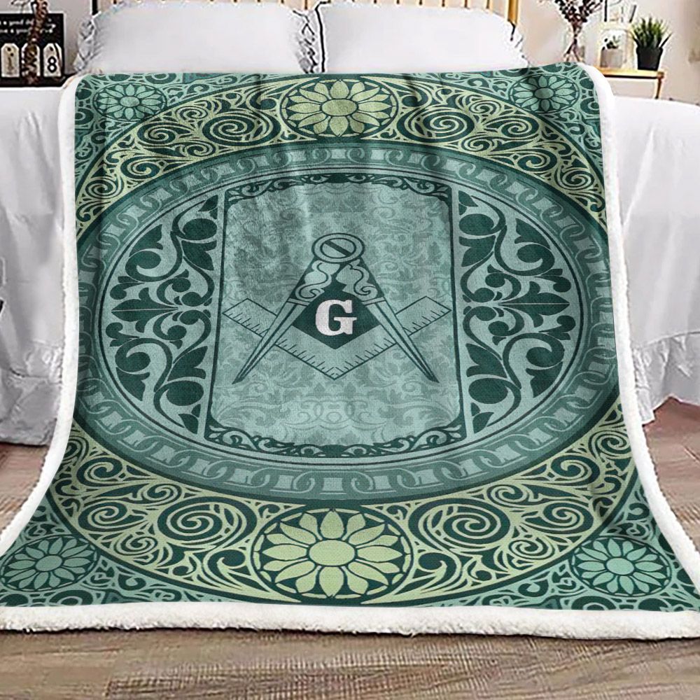 Freemason Sherpa Fleece Blanket