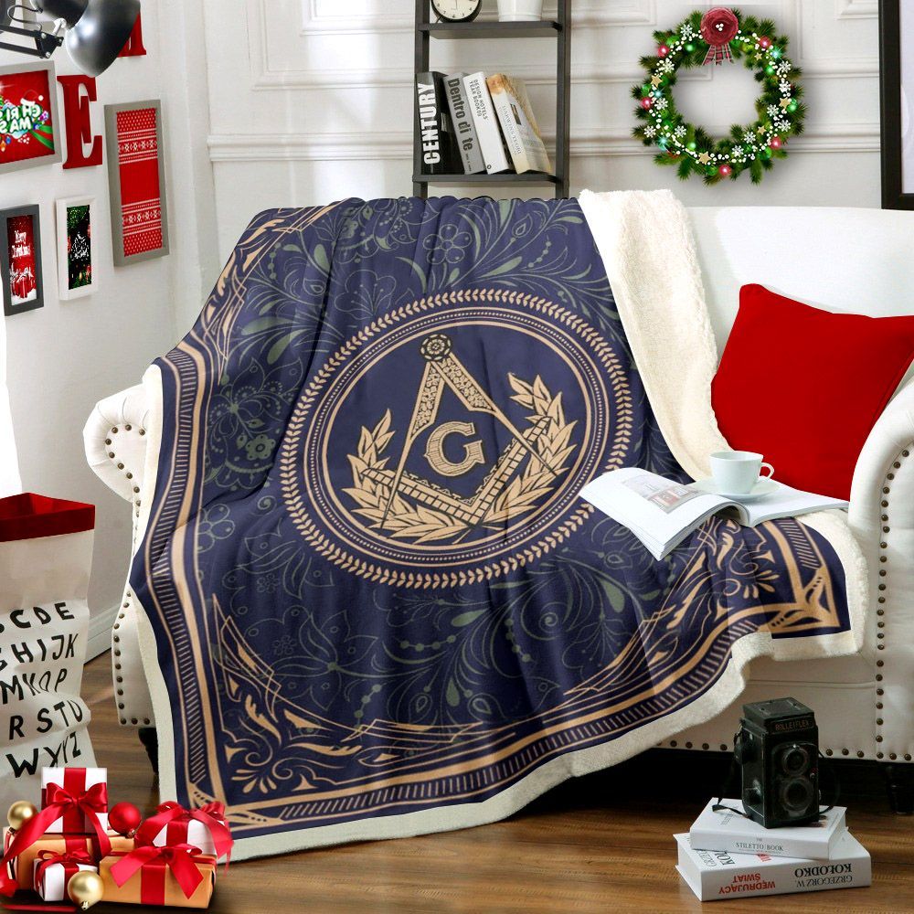 Freemason Sherpa Fleece Blanket