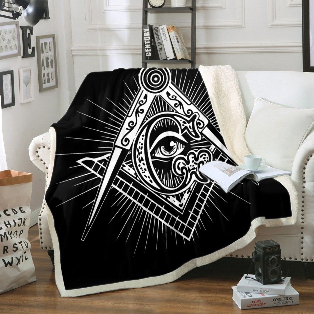 Freemason Sherpa Fleece Blanket