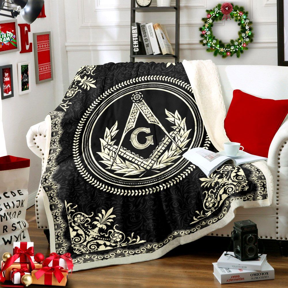 Freemason Sherpa Fleece Blanket