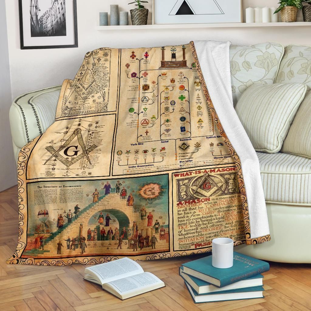 Freemason Knowledge Sherpa Fleece Blanket