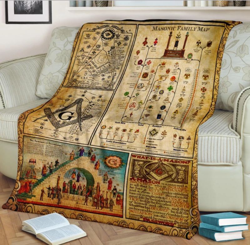Freemason Knowledge Sherpa Fleece Blanket