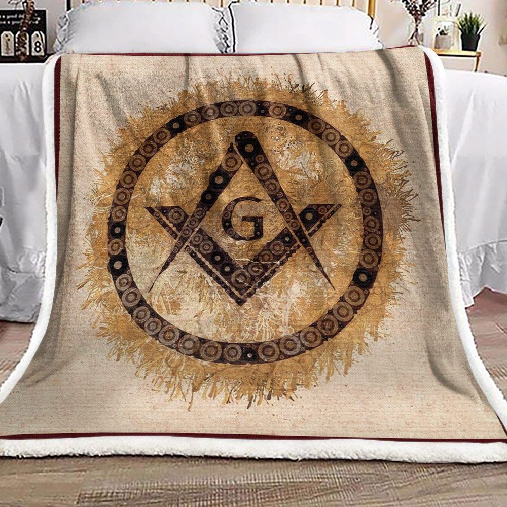 Freemason, Mason, Masonic, Lodge Sherpa Fleece Blanket