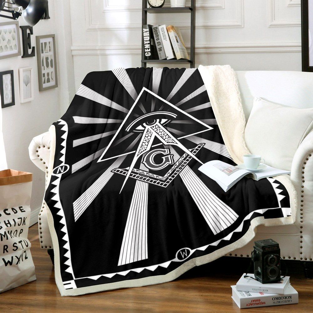 Freemason Sherpa Fleece Blanket