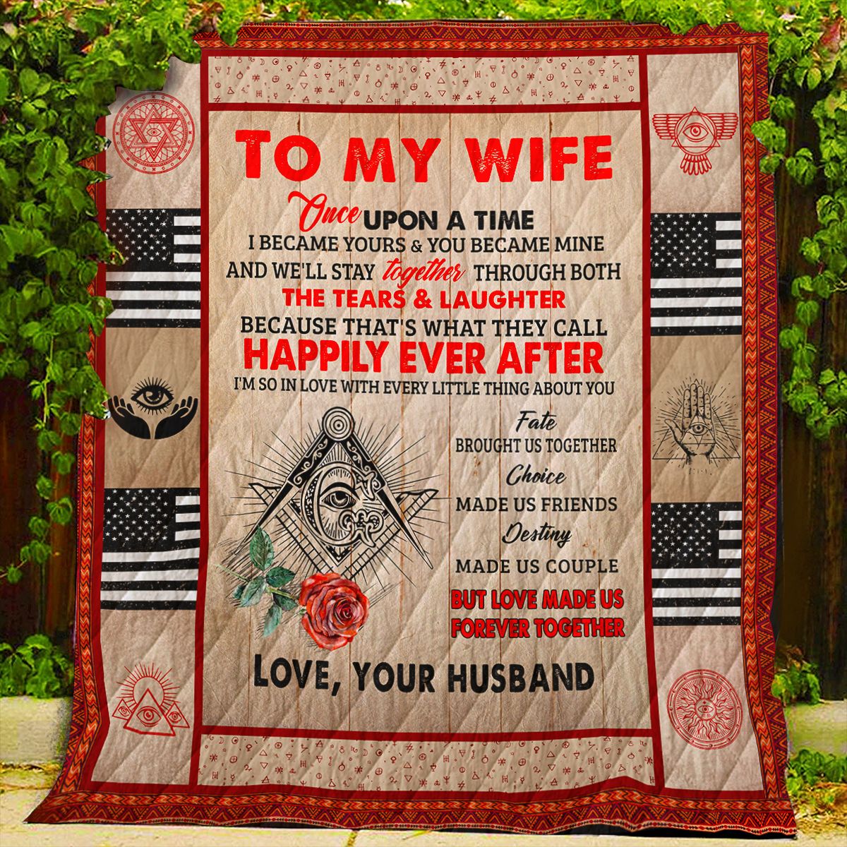 Freemason Quilt Blanket DHC0712116VT