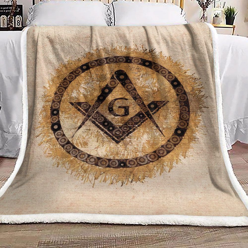 Freemason Sherpa Fleece Blanket