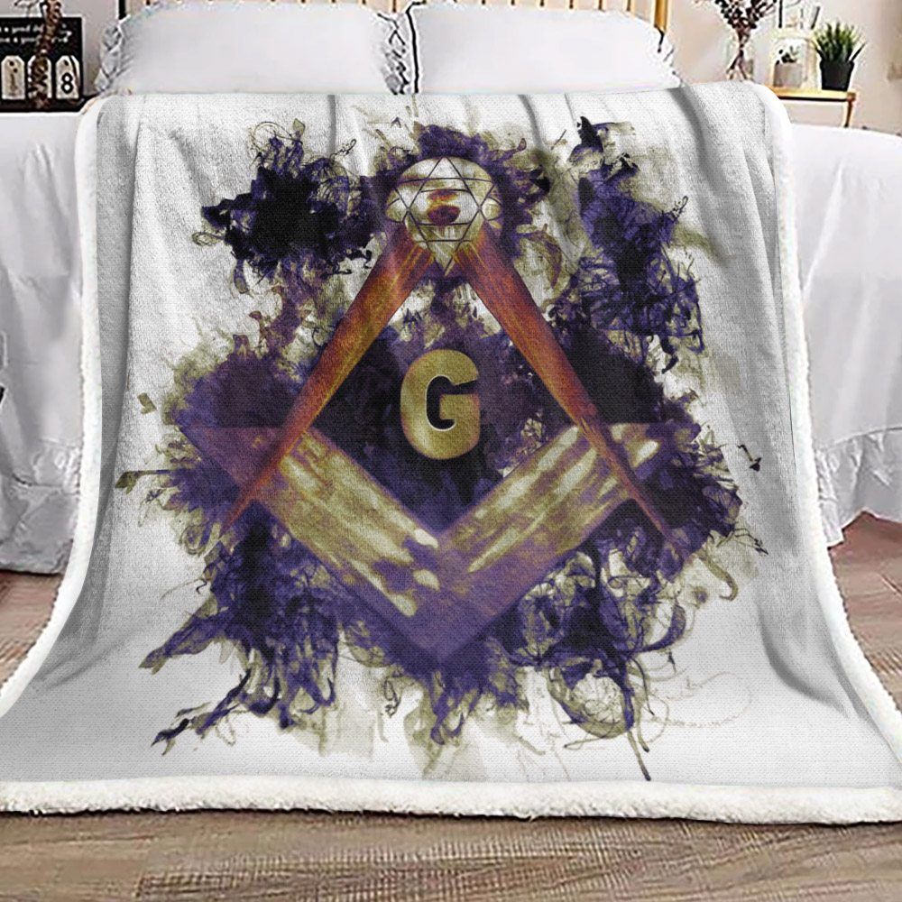 Freemason Sherpa Fleece Blanket