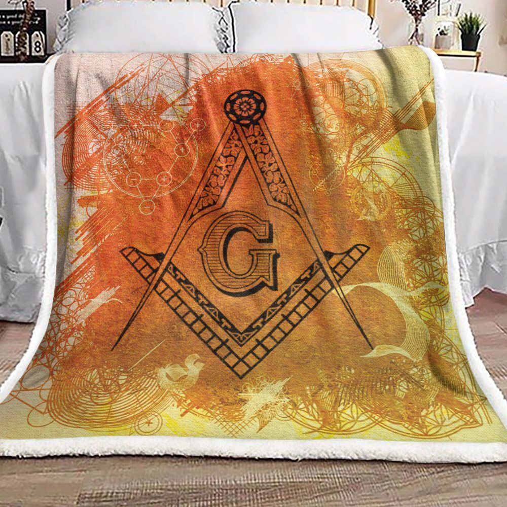 Freemason Sherpa Fleece Blanket