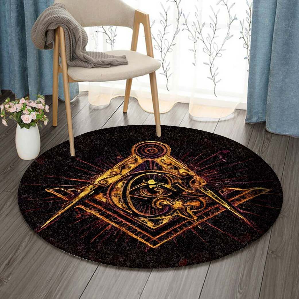 Freemasonic Round Carpet