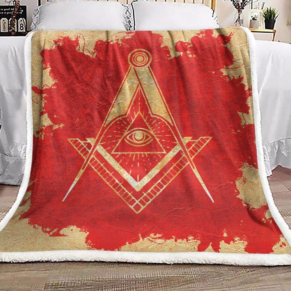 Freemasonic Sherpa Fleece Blanket