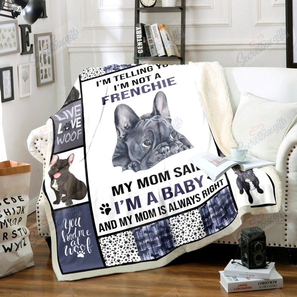 French Bulldog Fleece Blanket