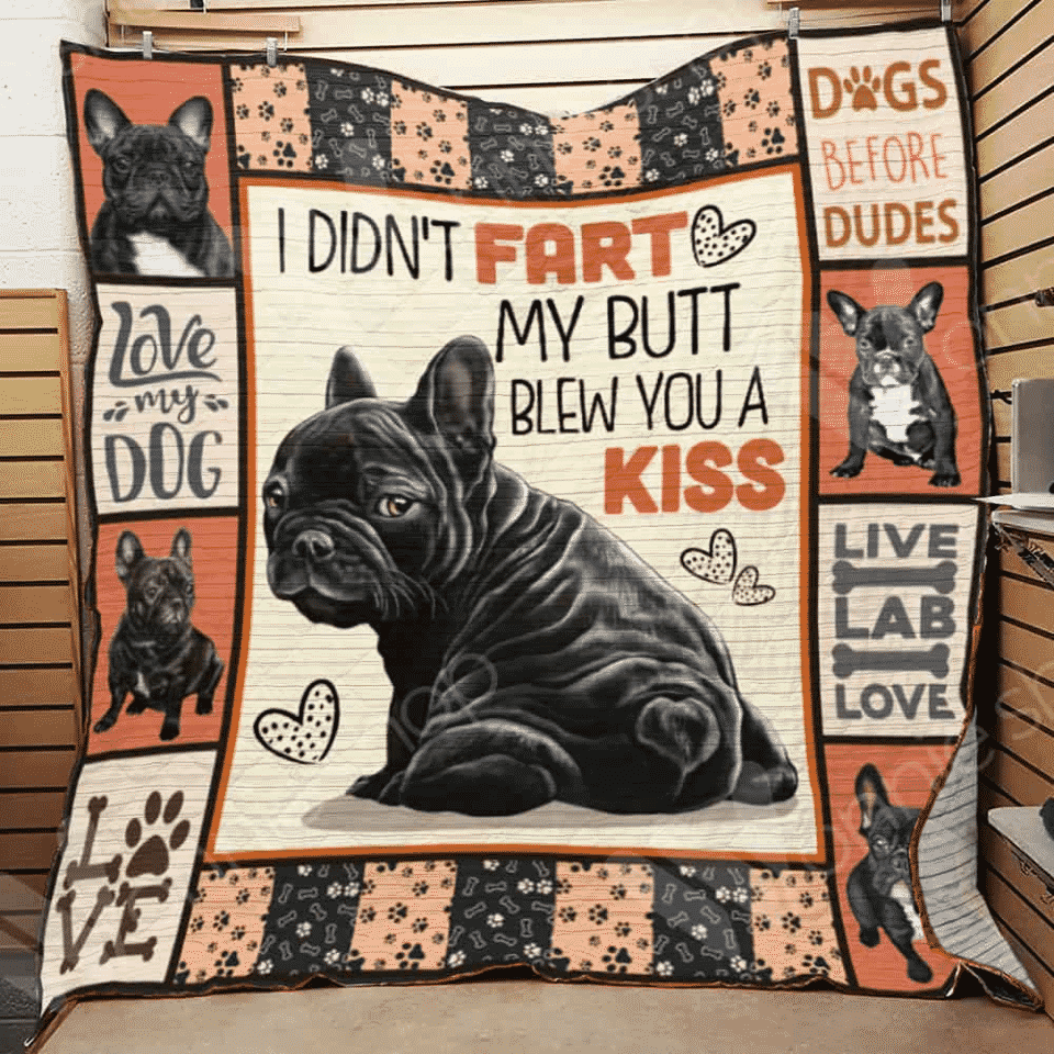 French Bulldog Blak Fre Bulldog Quilt Blanket Dhc04011554Dd