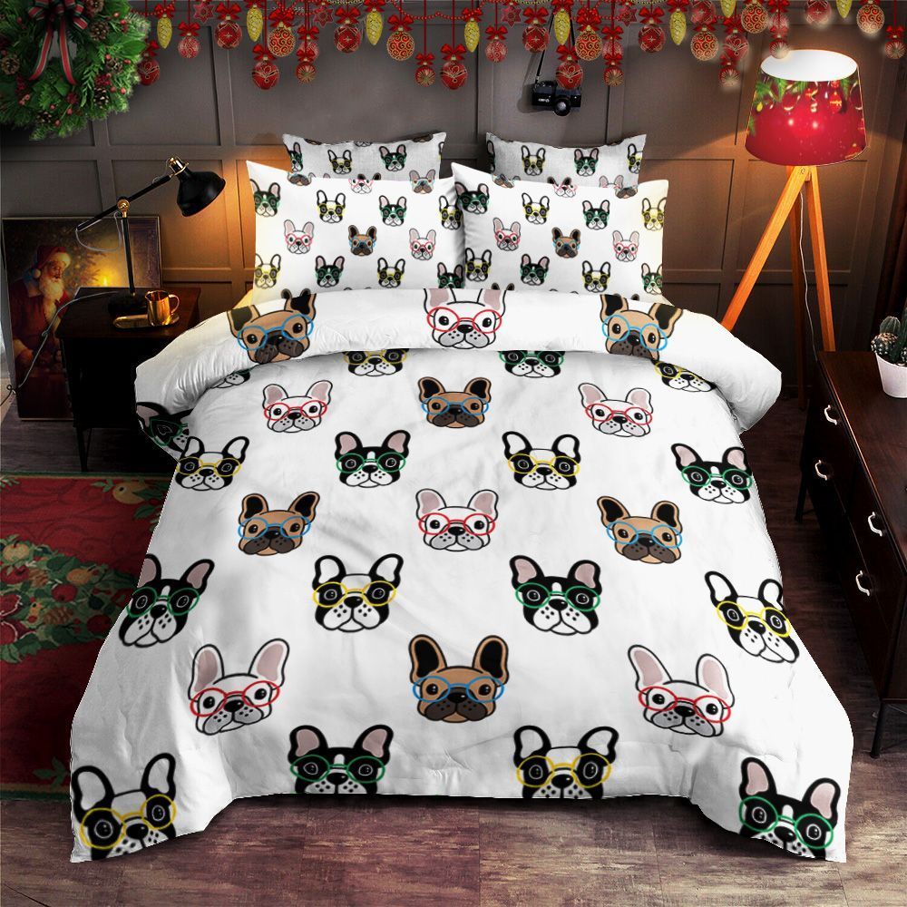 French Bulldog Boston Terrier Bedding Set